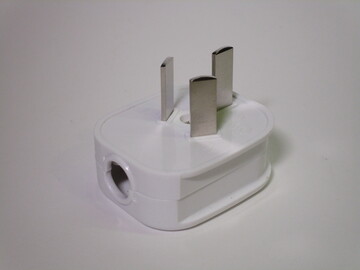 Plug laid on its back.